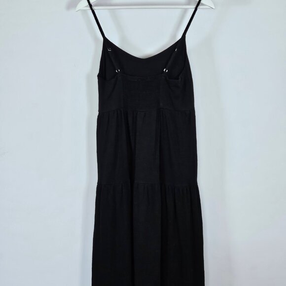 Black Spaghetti Strap Midi Dress - Picture 3 of 10